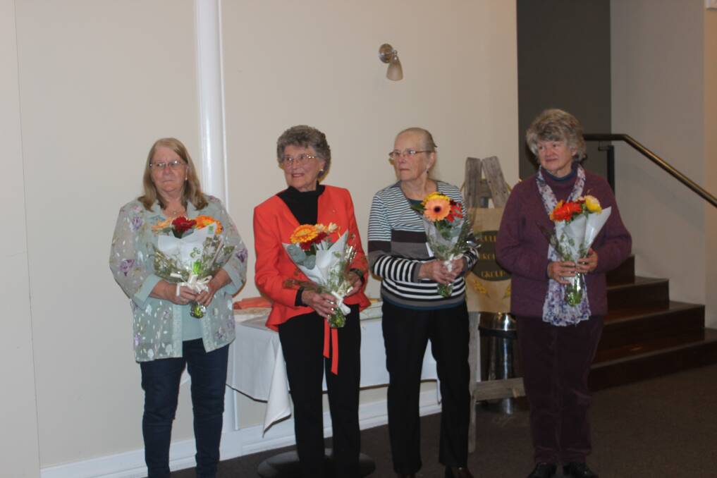 Members of more than 20 years: Jen Dunlavie, Kayleen Grose, Carolyn Gale and Jenny Davidson. Photo: Sophie Bennett.