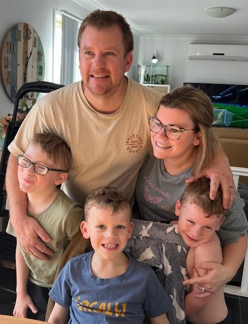 Chelsea Unwin moved to Goulburn with her husband and three sons just before Christmas. Photo: Supplied.