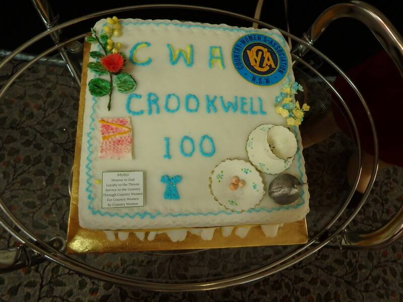 Crookwell CWA's 100th birthday cake made by Crookwell CWA member, Reta Beattie. Photo: Supplied.