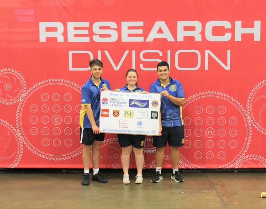Goulburn High School Robotics Team came 63rd in their division and roughly 630 overall at the World Championship in Dallas. Photo: Supplied.