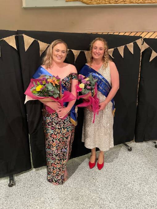 The two young women selected to represent their show societies were Savannah Boutsikakis from Crookwell and Chloe Campbell from Bombala. Picture: Clare McCabe