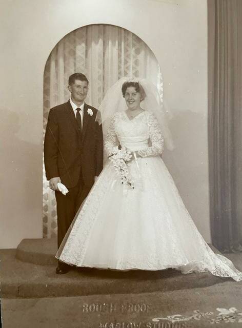 Robert Alfred Norris married Fay Annette Olzen on March 31, 1962. Photo: Supplied. 