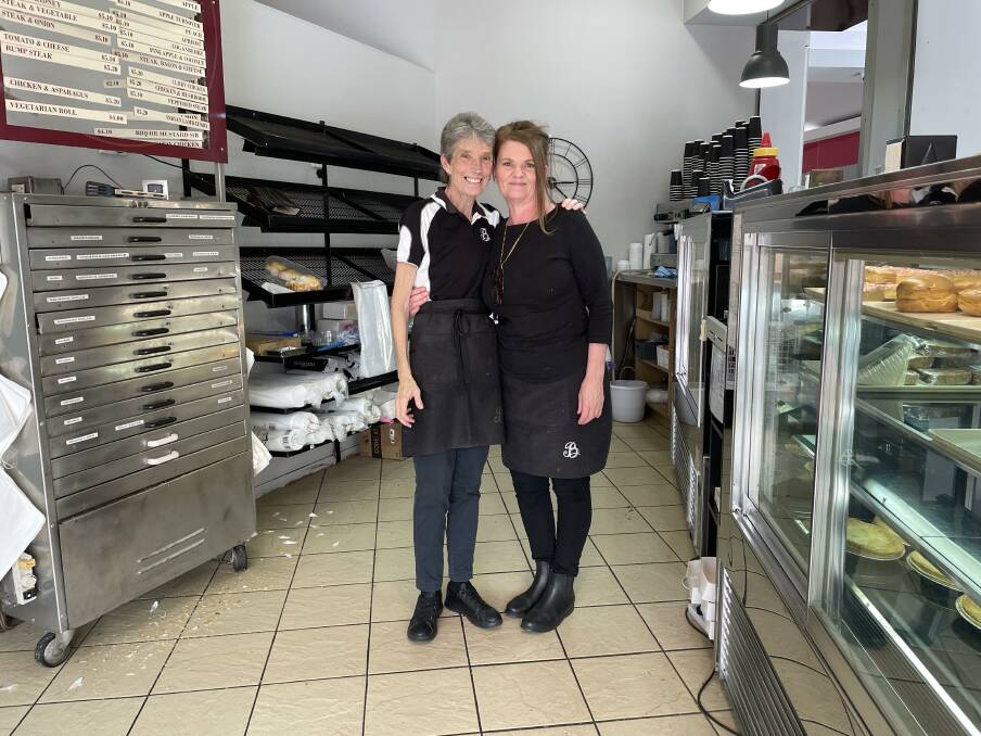 Kerry Radburn and Wendy Newburn worked together at Bryant's Pies. Photo: Sophie Bennett. 
