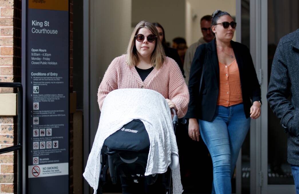 Georgia Vella leaves the Supreme Court of New South Wales, in Sydney, on Wednesday. Picture AAP