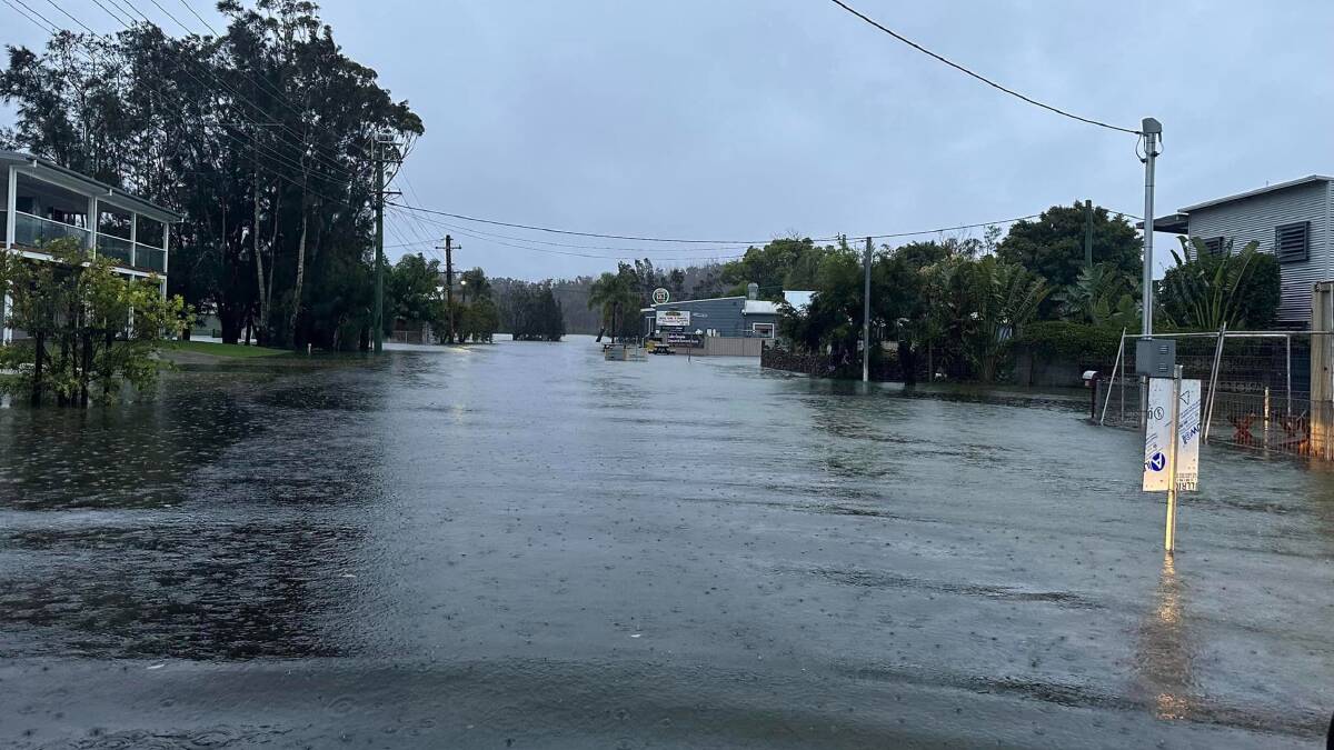 Flooding at Lake Conjola on November 29. Picture by NSW SES Ulladulla Unit