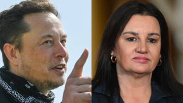 Elon Musk has labelled Senator Jacqui Lambie an "enemy of the people of Australia" in a stoush over graphic footage on X. Pictures Patrick Pleul/dpa-Zentralbild/dpa and AAP Image/Lukas Coch