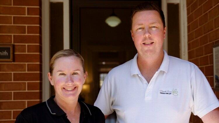 Michelle Renee Personal Home Care owners Michelle Beard and Dean Seeley. Image supplied.