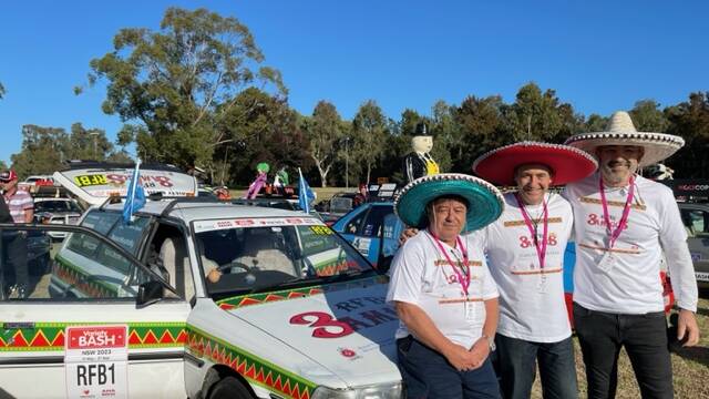 Klime Zengoski from MTC and, variety bash CEO Frank Price and Michael Bermejo from Key 2 Learning. Image supplied.
