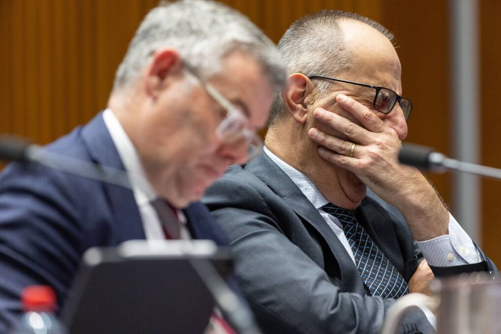 Home Affairs Department secretary Mike Pezzullo on day two of estimates. Picture by Gary Ramage