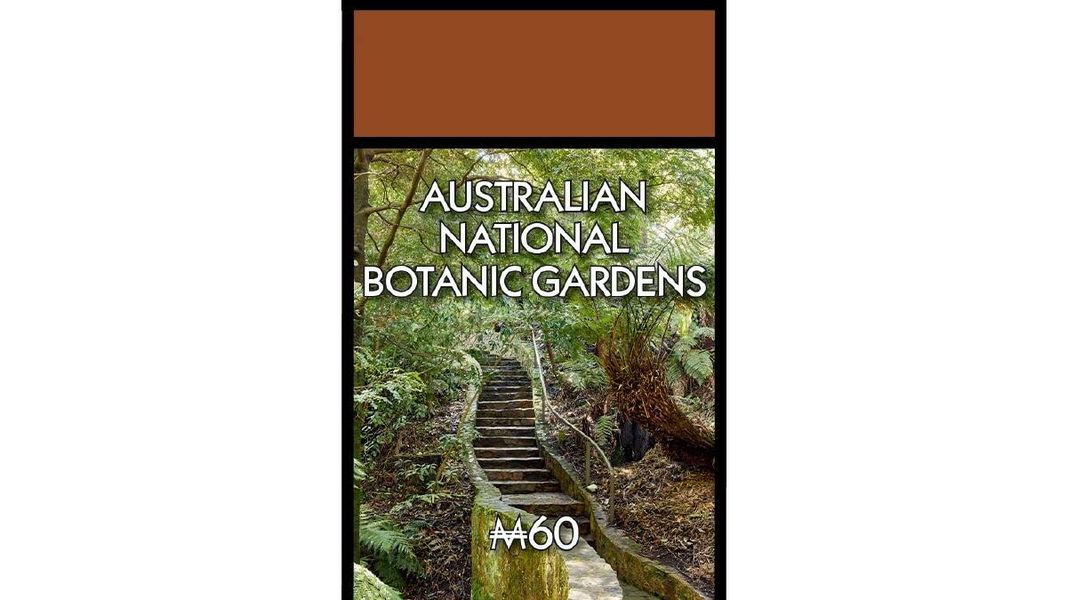 The Australian National Botanic Gardens is one of the landmarks on the board. Picture supplied 