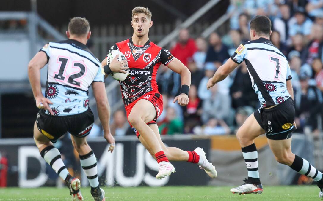 Dragons player Zac Lomax at WIN Stadium in May. Picture: Adam McLean