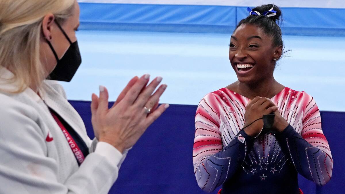 Simone Biles made a statement which will add to her lasting legacy. Picture: AAP