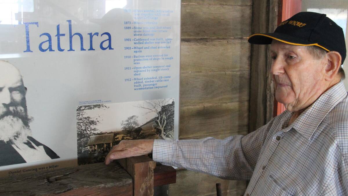 Allen Collins … the fruits of much dedication and hard work are evident at the Tathra Wharf Museum. 