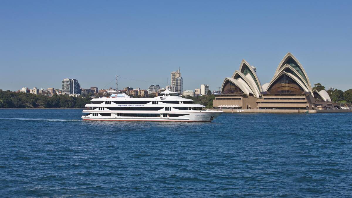 MV Sydney 2000 … celebrating Australian fish and wine. 