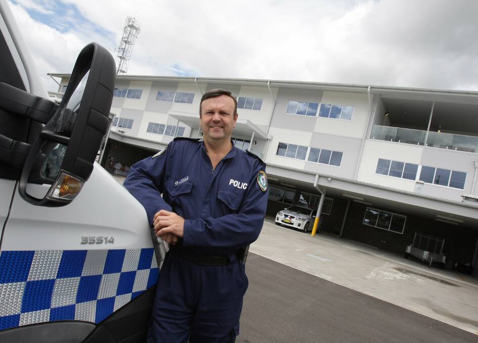 Chief Inspector John Klepczarek after the opening of the Lake Illawarra Police station in Oak Flats in 2010.