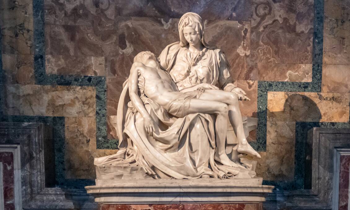 Michelangelo's Pieta, in St Peter's Basilica in Vatican City. Picture: Shutterstock
