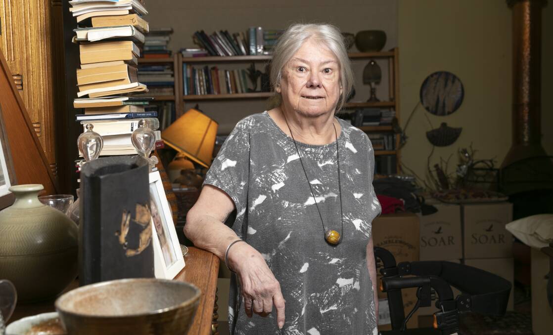 Marion Halligan at her home in Hackett in 2022. Picture by Keegan Carroll