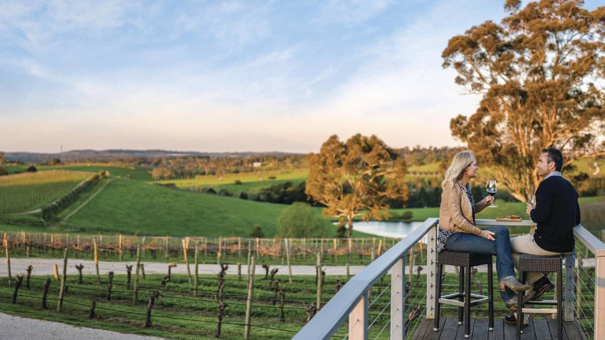 The Adelaide Hills … a fine wine area that cascades into Adelaide’s suburbs.
