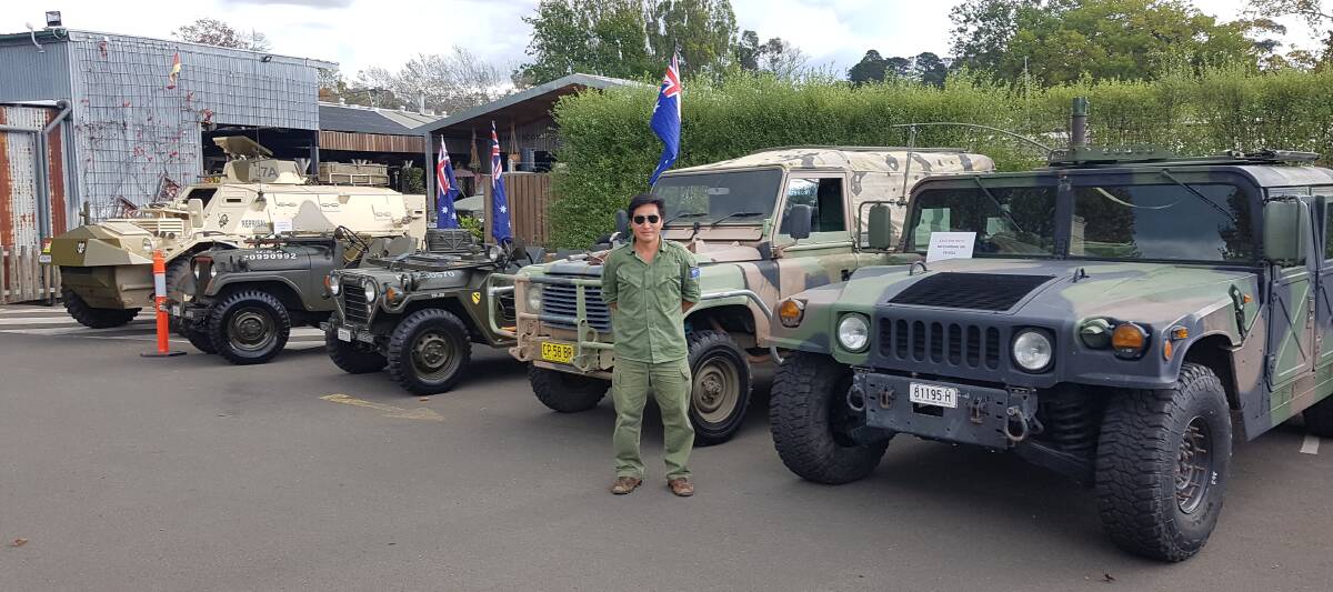 AT BASE: Vinh Tran at the Nui Dat Base in Bowral where the tours begin. Tours are available. 