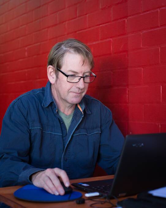 Goulburn Post journalist and playwright David Cole. Phot: Shelly Higgs.