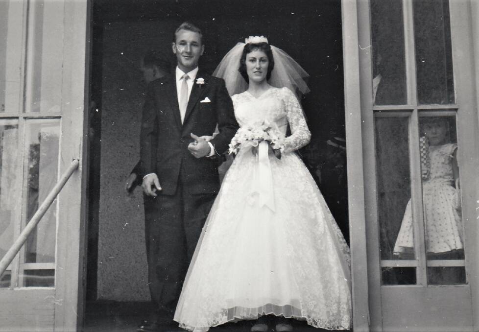 Joe and Toni Weekes who, after their marriage moved to Goulburn in 1962. One of his first jobs in town was for the Dunlop Tyre Company on Verner St. 