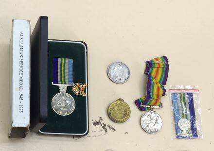Harward and Chittick family war medals found almost 25-years after it was stolen. 