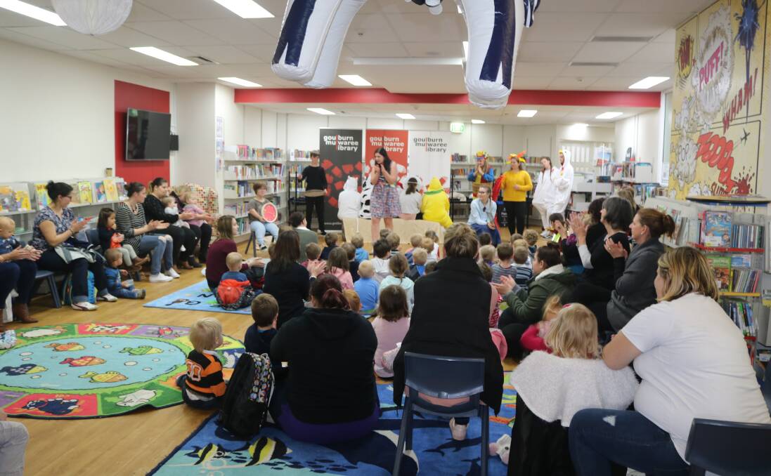 National Simultaneous Storytime at the Goulburn Mulwaree Library on Wednesday. Photo: supplied.