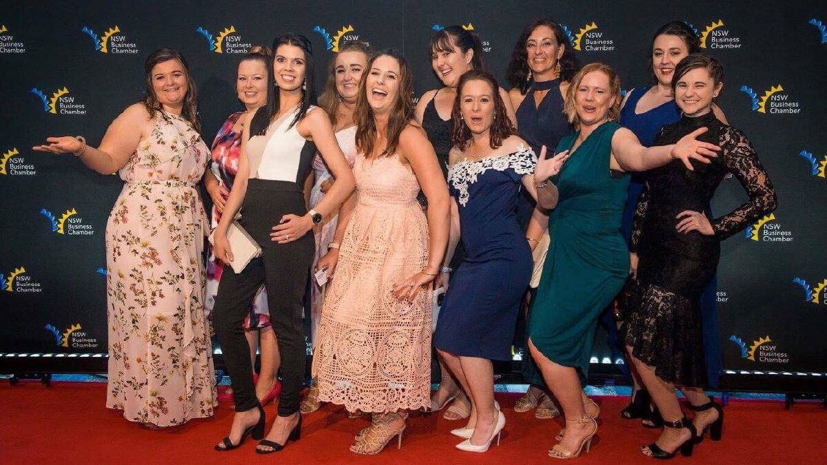 STEP UP: Goulburn Chamber of Commerce 2017 Employer of Choice and Excellence in Business winners Allens Training. Photo: supplied.