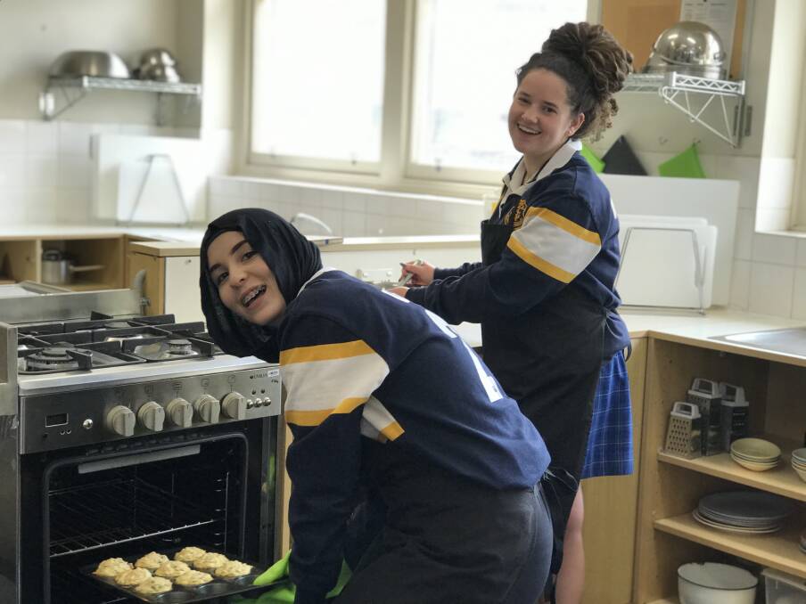 Year 12 students cook up a treat. Photo supplied