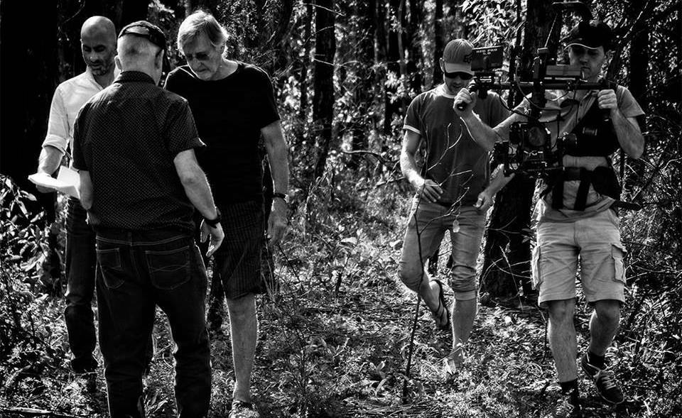 Dave and team rehearsing for a night shoot. Photo: supplied.