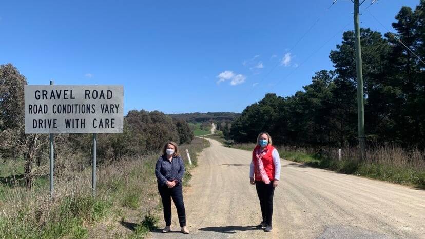 Member for Goulburn Wendy Tuckerman and Yass Valley Mayor Rowena Abbey. Photo: supplied. 