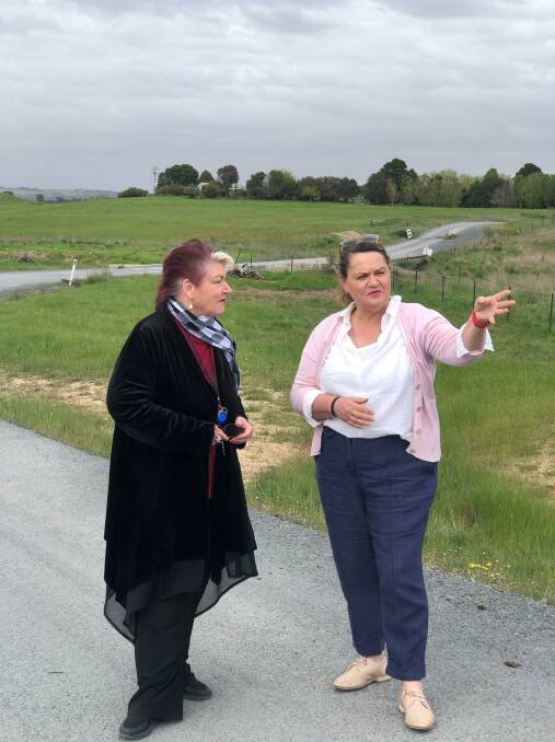 Member for Goulburn Wendy Tuckerman on Julong Road. Picture: Supplied.
