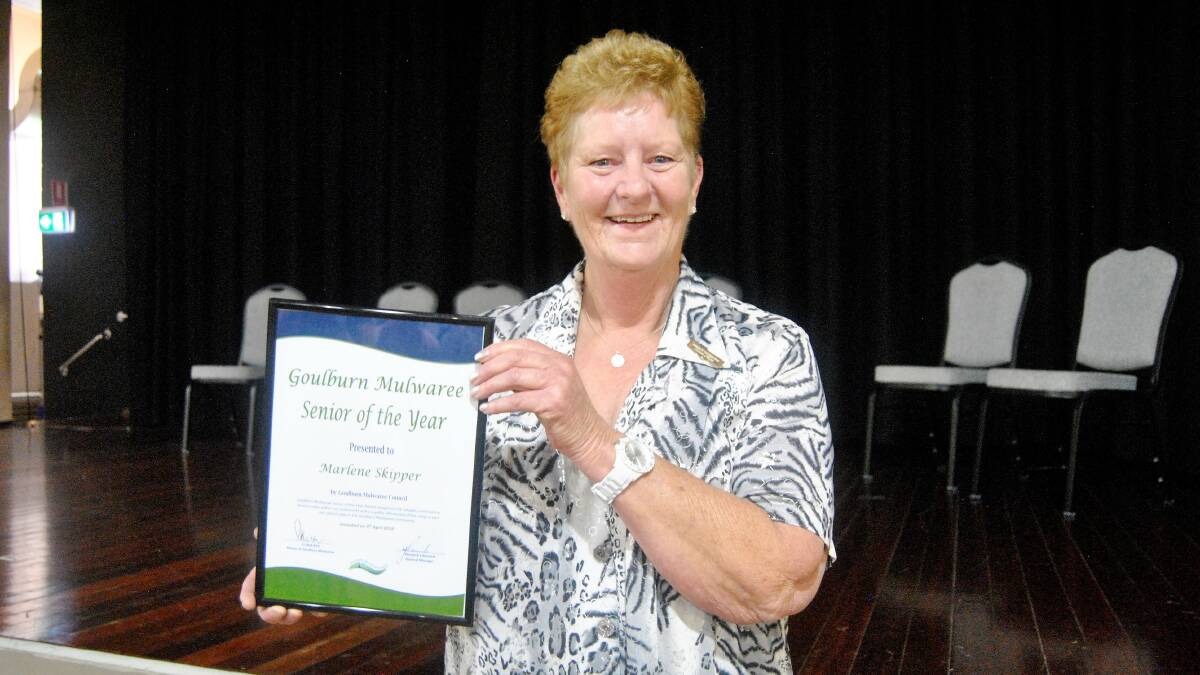 AWARD: Marlene Skipper was named Senior of the Year in 2018, now she's received an OAM. Photo: File