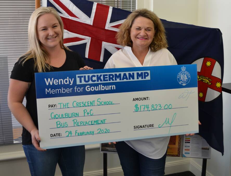 Sammie White and Member for Goulburn Wendy Tuckerman. Photo: Supplied