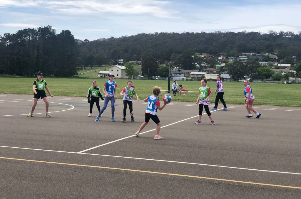 An application for funding has been submitted to resurface the Carr Confoy netball courts. Photo: Goulburn and District Netball Association/Facebook