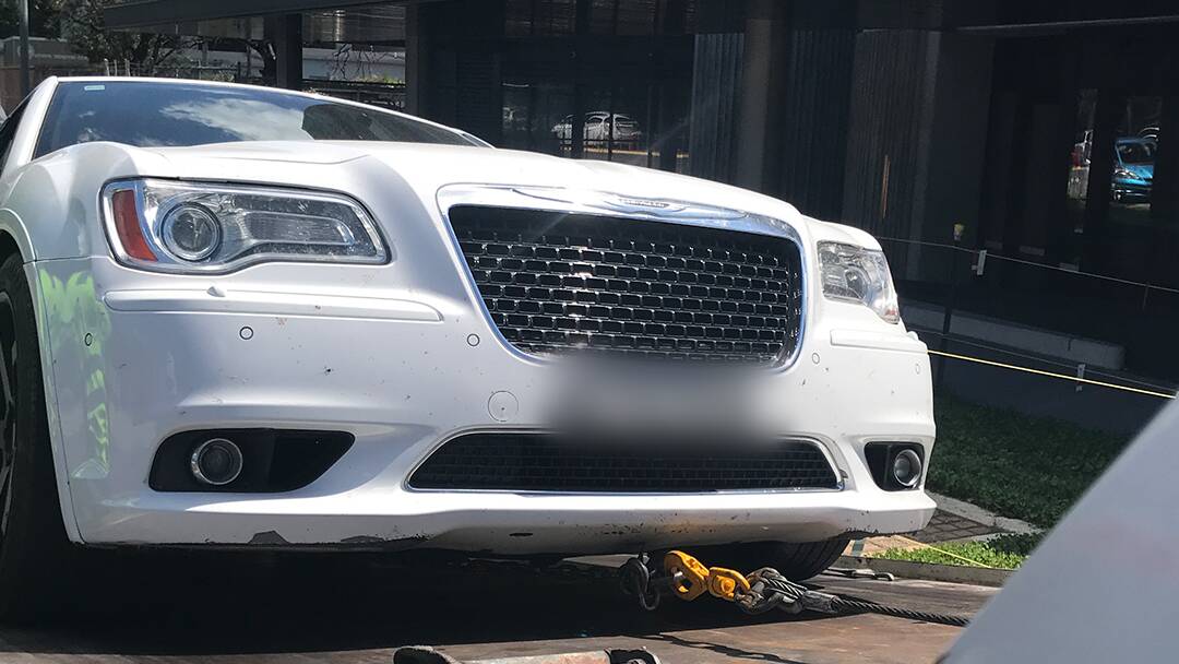 ACT Policing seized a Chrysler 300C sedan allegedly bought with proceeds of crime. Picture: ACT Policing