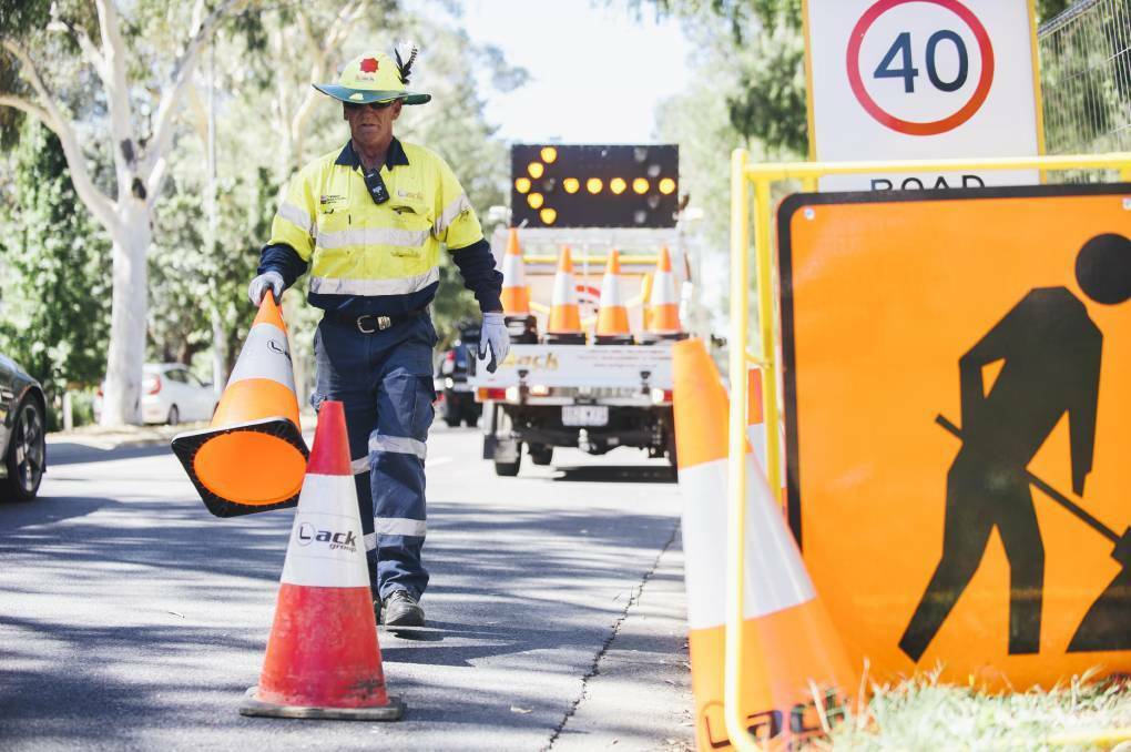 Roadworks on the Hume Highway, Yarra