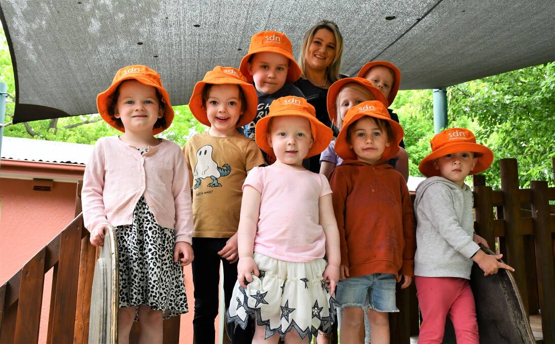 CAREER IN CARE: Anna Lamarra with children at SDN Lady McKell early learning centre in Goulburn. Picture: Hannah Neale