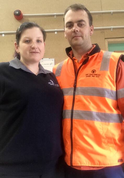 DYNAMIC DUO: JDY Electrical administration co-ordinator Stacey Yeadon and director Jack Yeadon.