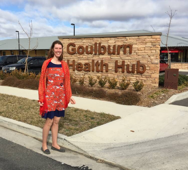 INNOVATOR: Manager Sophie Ashton out the front of the integrated medical centre, The Goulburn Health Hub.