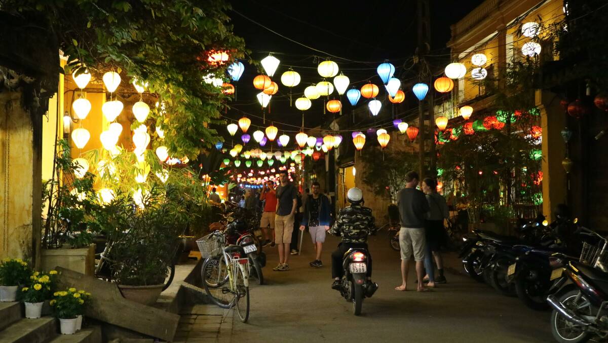 Back streets of Hoi An in Vietnam, another of Candy Jubb's travel street scene photos.