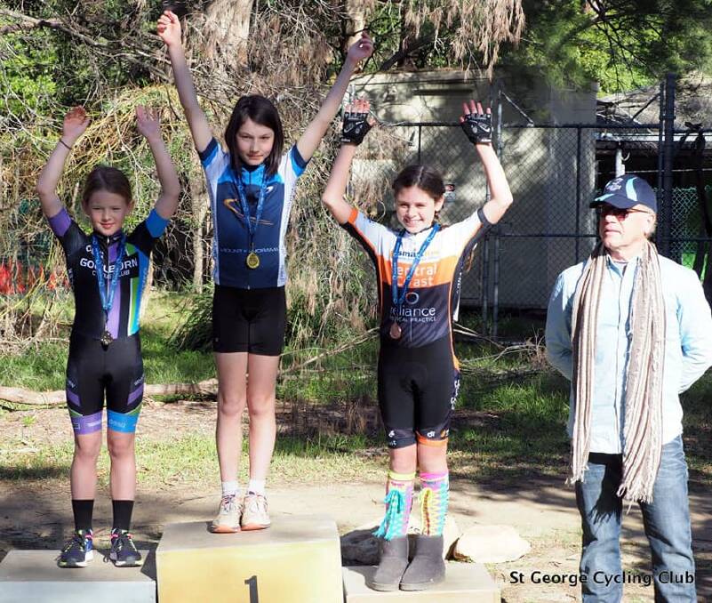 SECOND: Elsie Apps from Goulburn on the second step of the podium at Sutherland on July 14. Photo: supplied