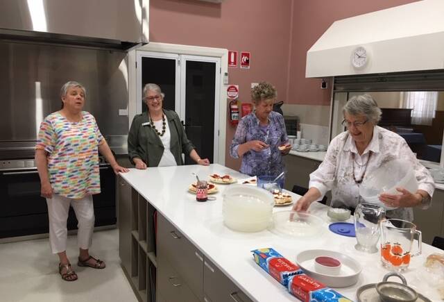 USER FRIENDLY: Bronwyn Guy, Jenny Townsend, Del Mills and Dawn Bellingham enjoying working in the new kitchen. Photo: Supplied.