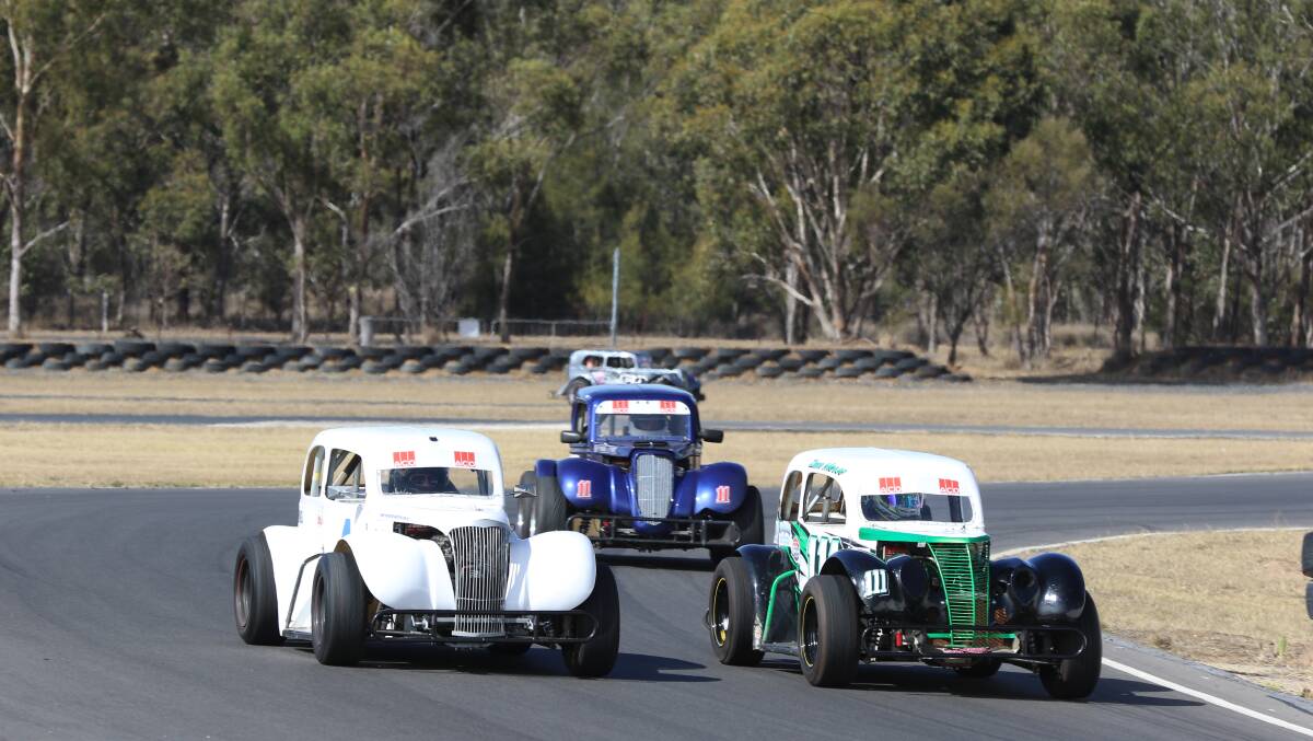 POPULAR LOCALLY: The Legend Cars will also be racing on the Wakefield Park Circuit on August 18 and 19. Photo: supplied