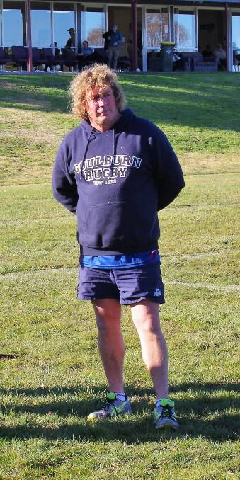HARD WORKING: Goulburn Rugby Club's hard working president of 12 years Matt Klem at the Mates Rate Day presentation in 2016. Photo: Darryl Fernance