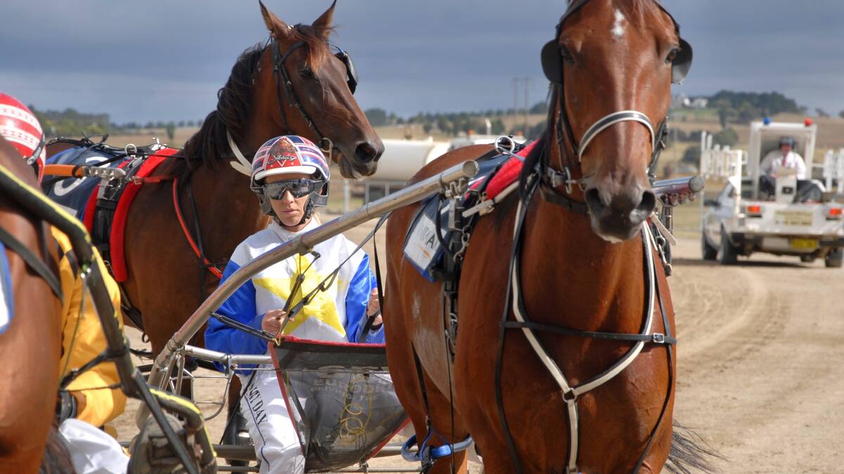 DRIVER: Amy Day before thew start of a race  on her home track, Goulburn. File photo