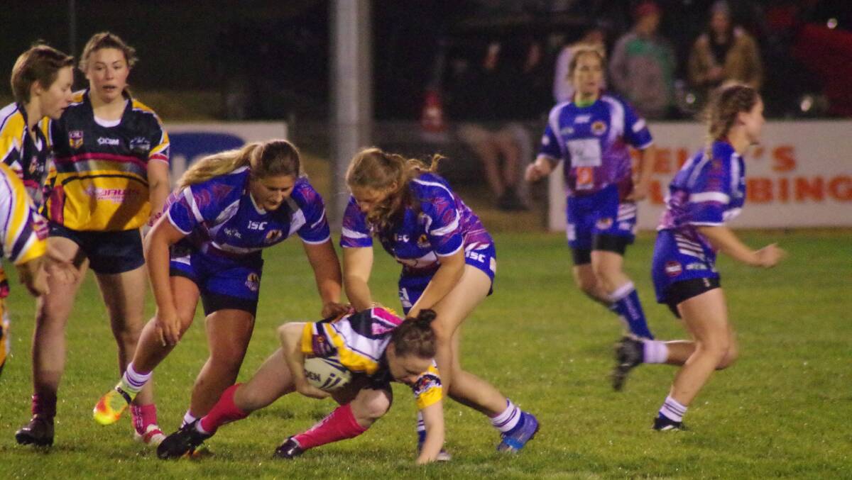 NO REPEAT: This Stockmen women's game against Yass on Friday night  in Yass was no repeat of the previous week at the Workers Arena. Photo: Darryl Fernance