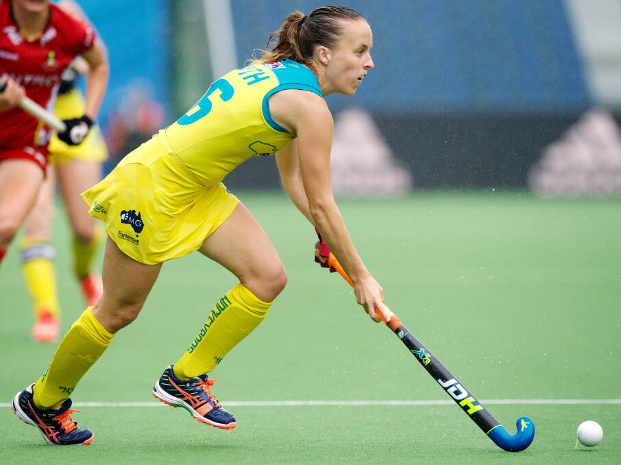 EXPERIENCED: Hockeyroos' squad member, Emily Smith from Crookwell in action earlier this year. Photo: Hockey Australia