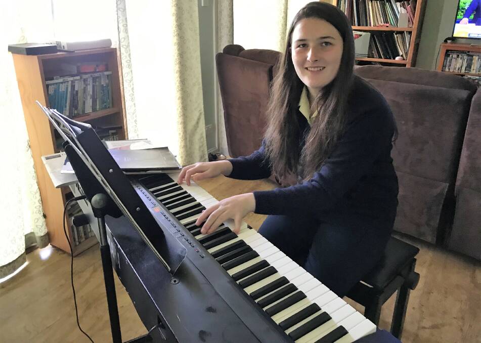 Ella was awarded a scholarship to the Hume Conservatorium for 2021. Photo supplied