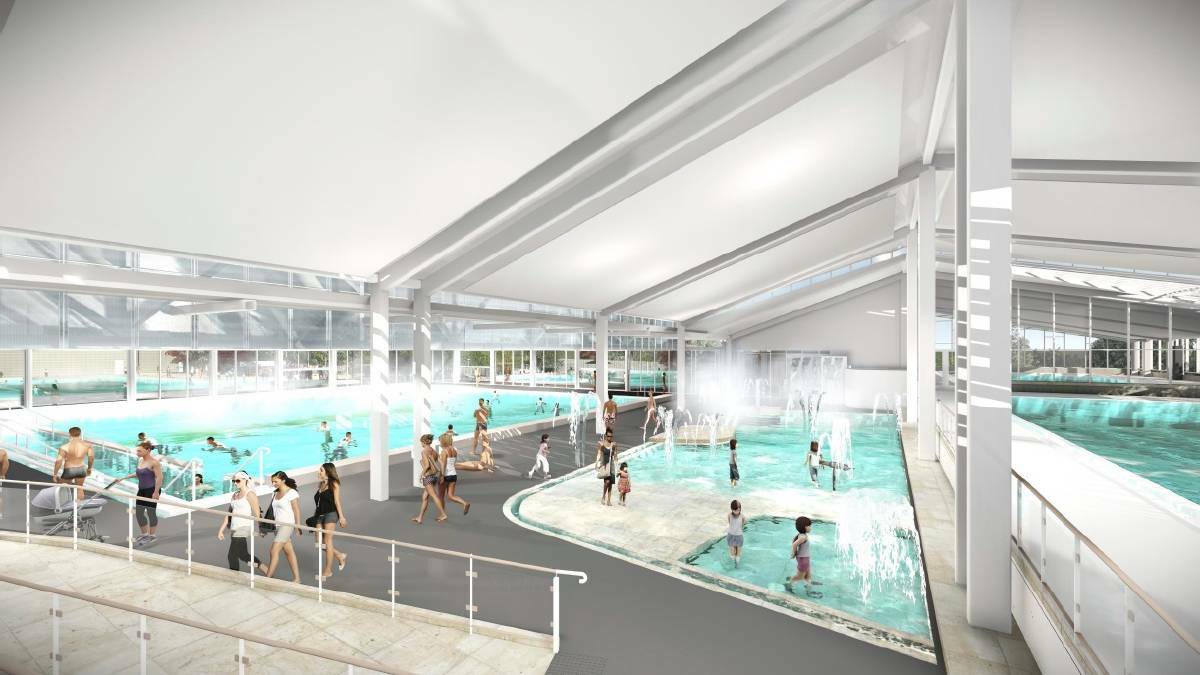 An artist's impression of the Goulburn aquatic centre's redevelopment. Image supplied.